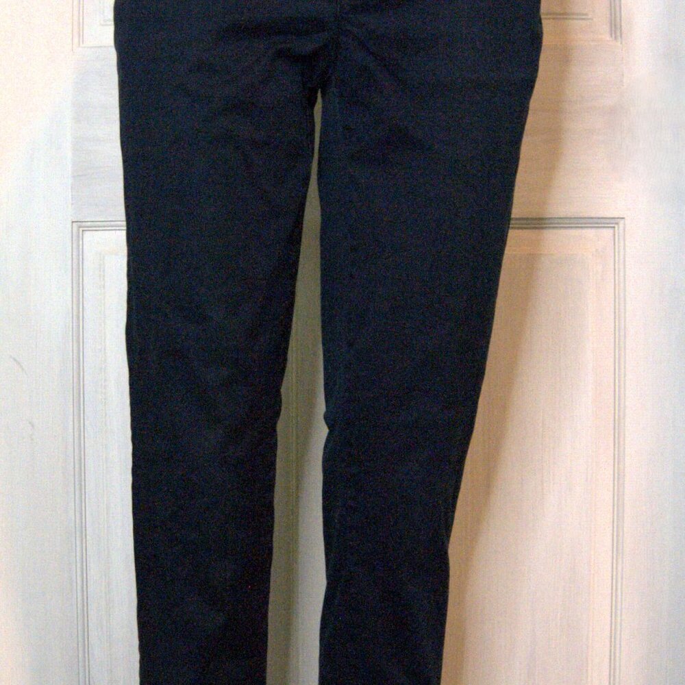 Navy Blue Slim Fit Chino Pants Low-Rise Stretch Cotton by Tommy Hilfiger Size 2